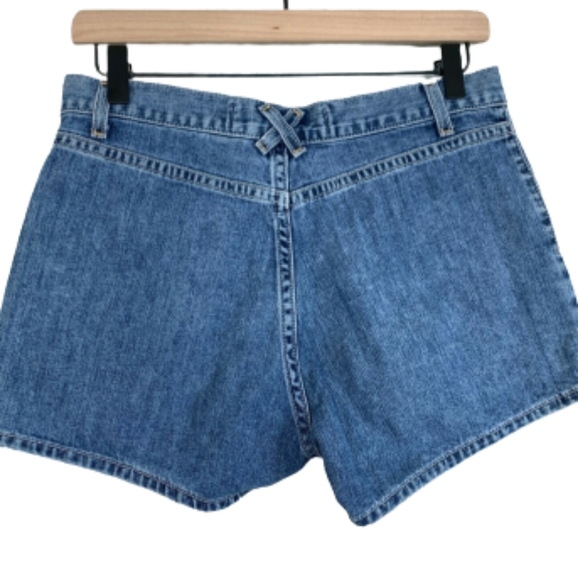 Y2K Vintage GAP Patch Pocket Jean Shorts, Size: 16 Plus Size. - Picture 4 of 8